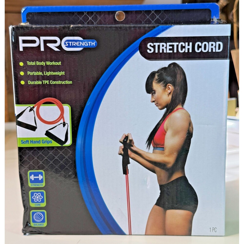Pro Strength Stretch Cord Resistance Total Body Workout Band, New